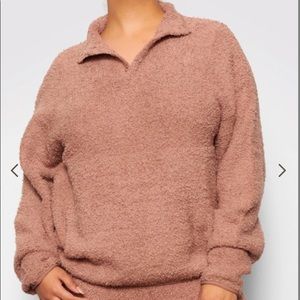 SKIMS Cozy Knit Pullover - Rose Clay - L/XL